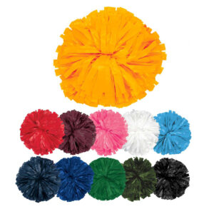 color selection of 6" Solid Plastic Cheerleading Pom Poms